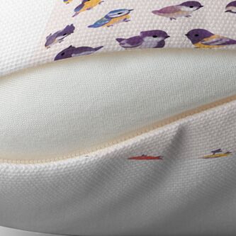 Alternate view of Little bird (Paridae) Floor Pillow