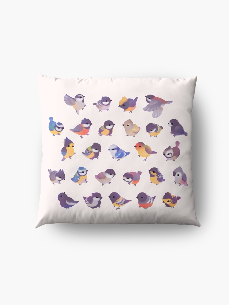 Alternate view of Little bird (Paridae) Floor Pillow