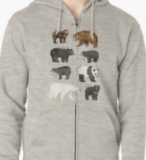 Bears Zipped Hoodie