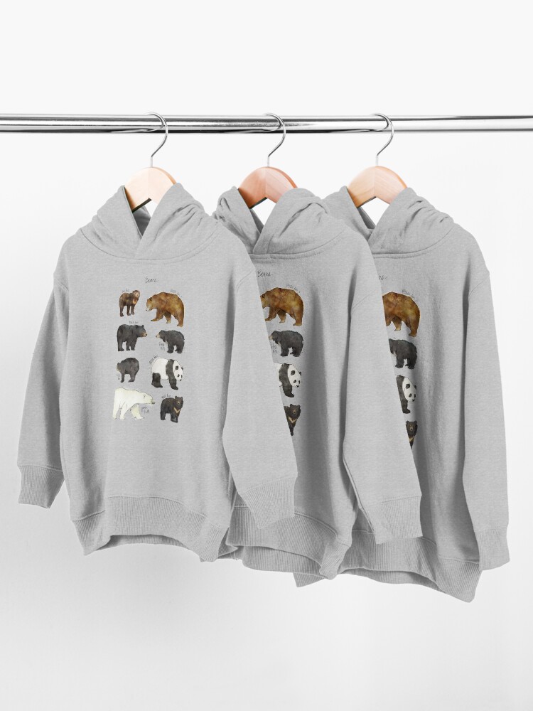 Toddler Pullover Hoodie, Bears designed and sold by Amy Hamilton