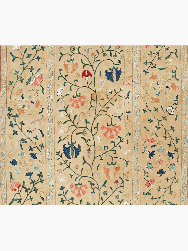 Uzbekistan Suzani Nim Embroidery Print by bragova
