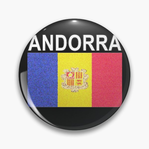 Item preview, Andorra Flag Stained Glass Effect National Design designed and sold by merchhost.