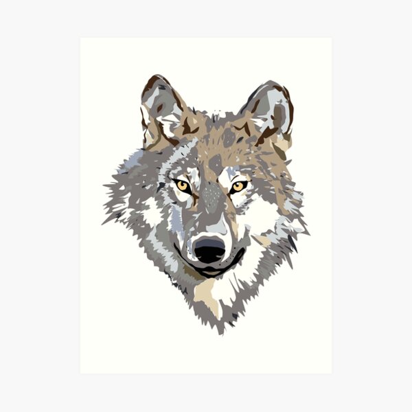 Wolf Head Art Prints Redbubble