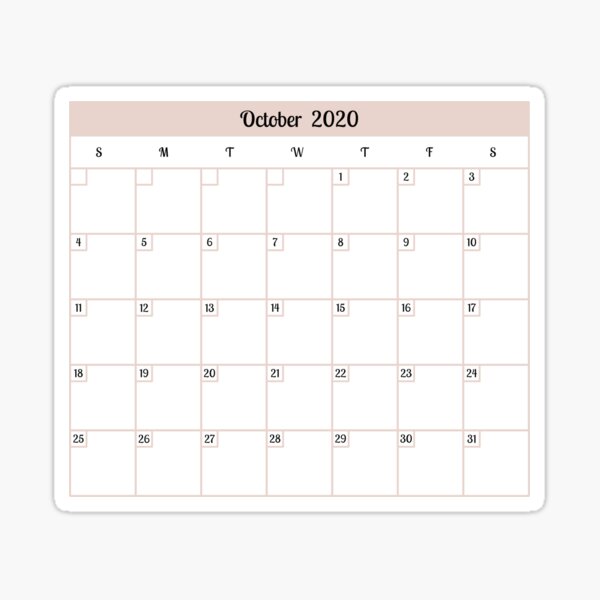 2020 Calendar Planner Bullet Sticker" Sticker for Sale by Amelyne | Redbubble