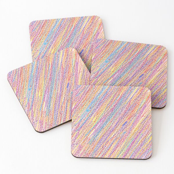 Item preview, Crayon effect rainbow pattern designed and sold by GillyMc.