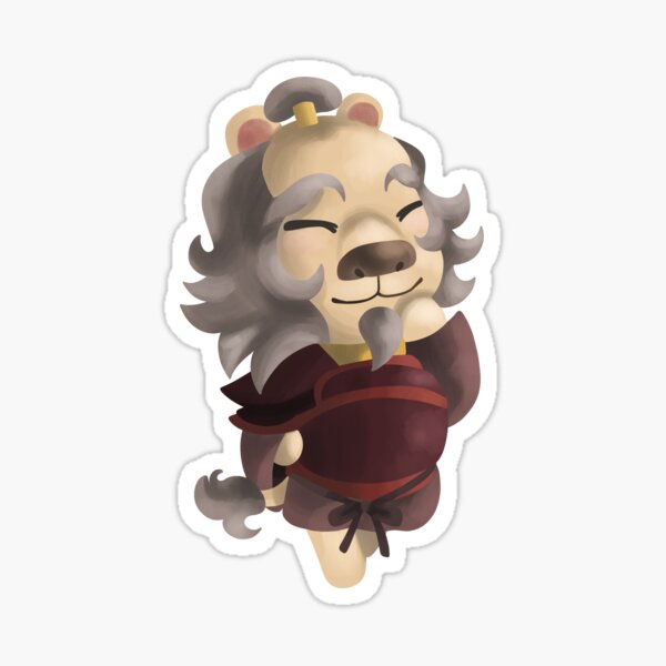 Vista previa del artículo con la obra « Tío Iroh para mi ATLA X ACNH AU», diseñado y vendido por teddyhammy.
