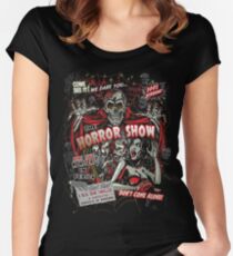 Spook Show Horror movie Monsters Women's Fitted Scoop T-Shirt