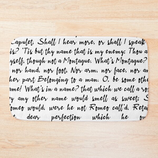 Item preview, Romeo and Juliet 'What's in a name' Cursive Text designed and sold by Sarah Lopez.