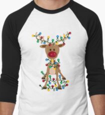 Adorable Rentier Baseballshirt mit 3/4-Arm