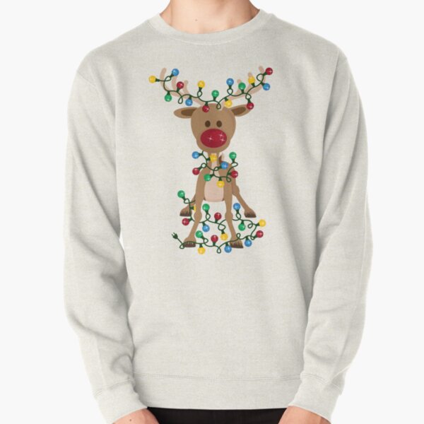 Adorable Reindeer Pullover Sweatshirt
