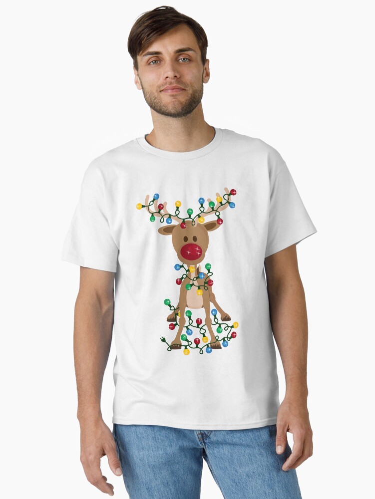 Thumbnail 2 of 7, Classic T-Shirt, Adorable Reindeer designed and sold by mightyawesome.