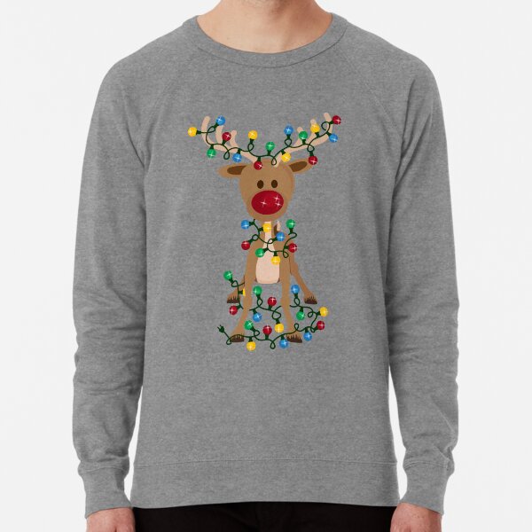 Adorable Reindeer Lightweight Sweatshirt