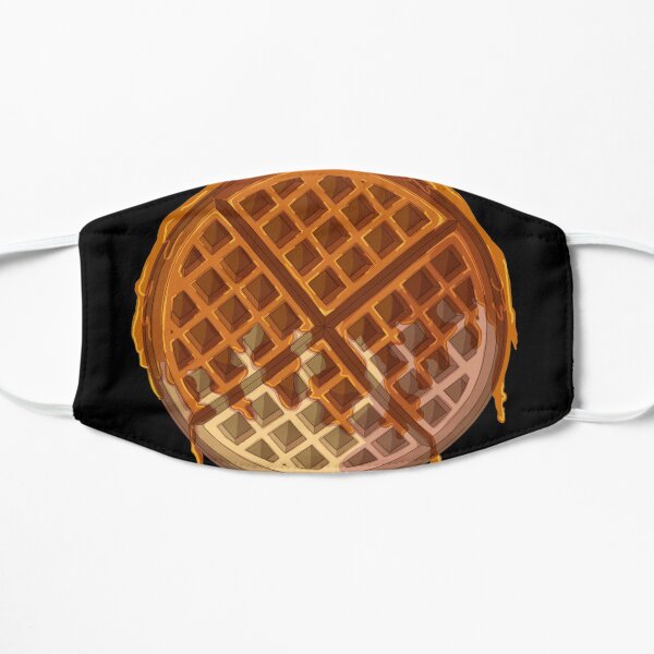Digitally painted with Adobe Photoshop. Ideal for waffle lovers. Flat Mask