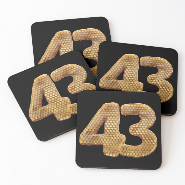 Item preview, 43 Number 3d Honey Numbers Font designed and sold by HelloFromAja.