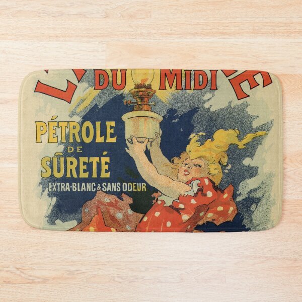 Item preview, Vintage French lamp oil ad by Chéret designed and sold by aapshop.