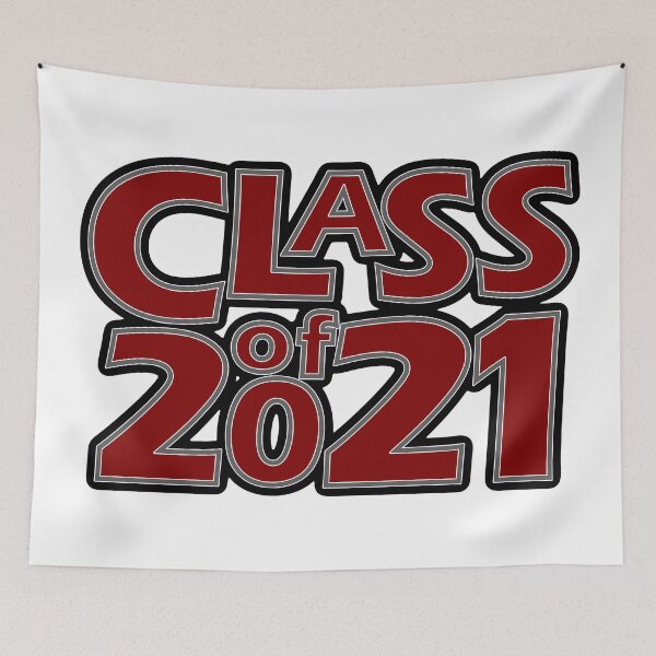 Item preview, Grad Class of 2021 Maroon with a Grey Border designed and sold by gkillerb.