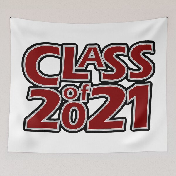Item preview, Grad Class of 2021 Maroon with a Silver Border designed and sold by gkillerb.