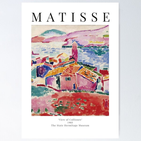 Henri Matisse - Vue de Collioure - Affiche d'exposition Poster