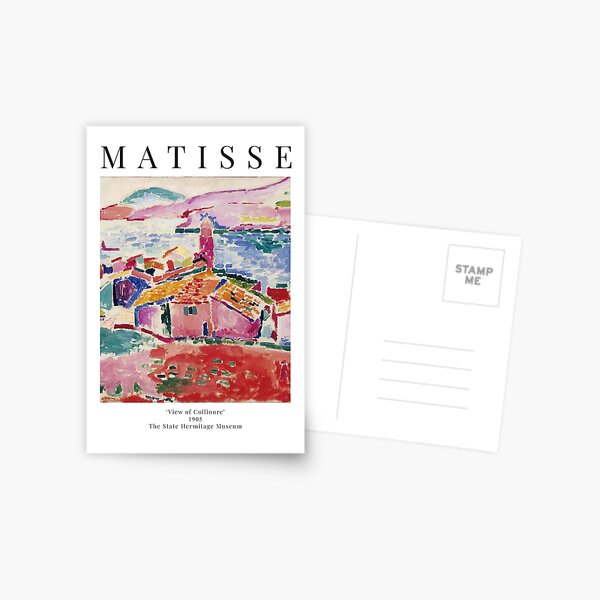 Henri Matisse - Vue de Collioure - Affiche d'exposition Carte postale