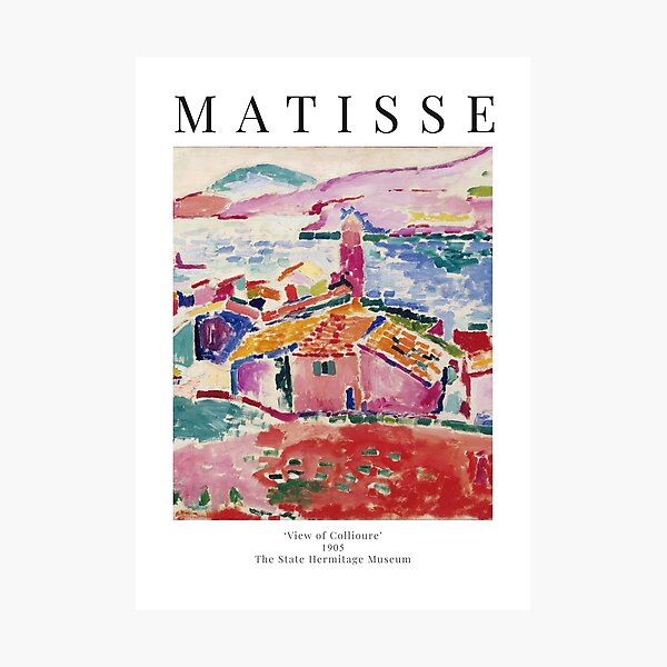 Henri Matisse - View of Collioure - Exhibition Poster Photographic Print