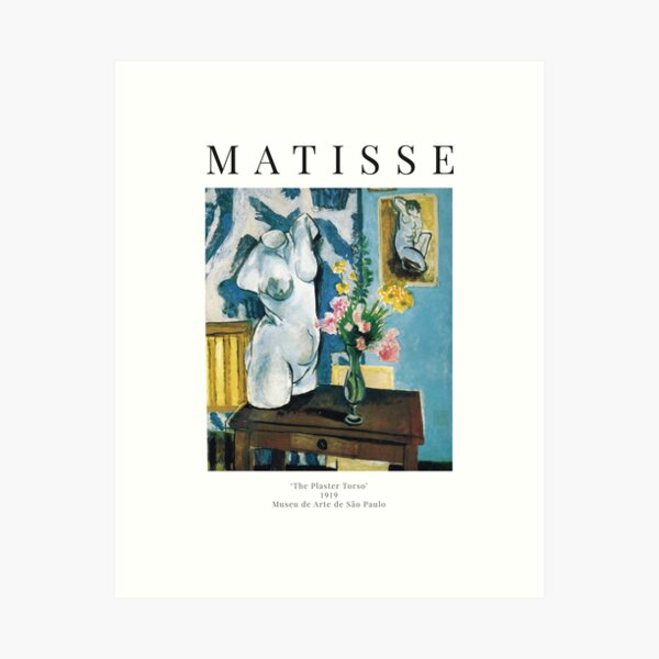 Henri Matisse - Der Gips Torso - Ausstellungsplakat Kunstdruck