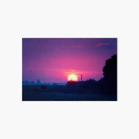 Purple October Sunrise Art Board Print