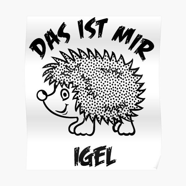 Poster Igel Redbubble