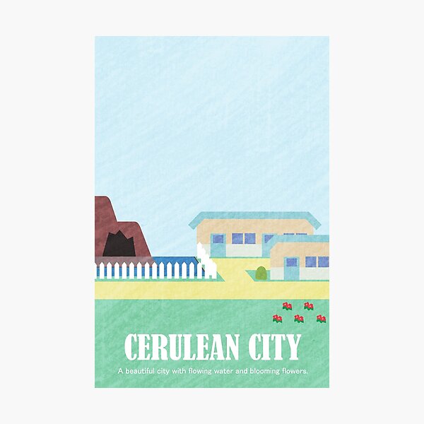 Item preview, Kanto Towns - Cerulean City designed and sold by browniegamer.