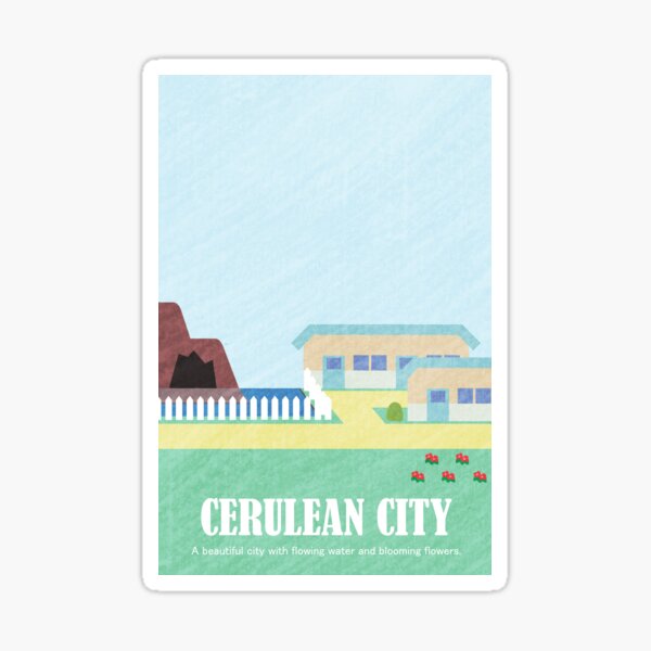 Item preview, Kanto Towns - Cerulean City designed and sold by browniegamer.