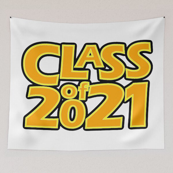 Item preview, Grad Class of 2021 Orange with a Bright Yellow Border designed and sold by gkillerb.