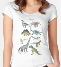 Dinosaurs Women's Fitted Scoop T-Shirt