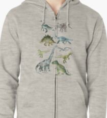 Dinosaurier Hoodie mit Reißverschluss