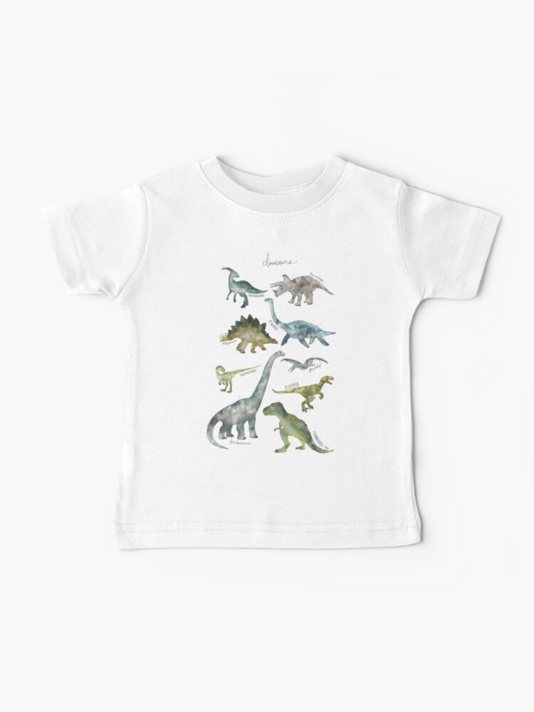 Baby T-Shirt, Dinosaurs designed and sold by Amy Hamilton