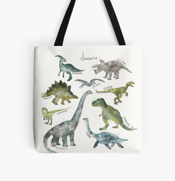 Dress up Dinosaur Tote bag - Shop harapecora Handbags & Totes - Pinkoi