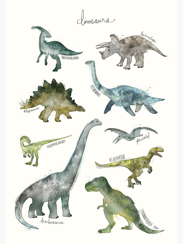 Thumbnail 3 of 3, Sticker, Dinosaurs designed and sold by Amy Hamilton.