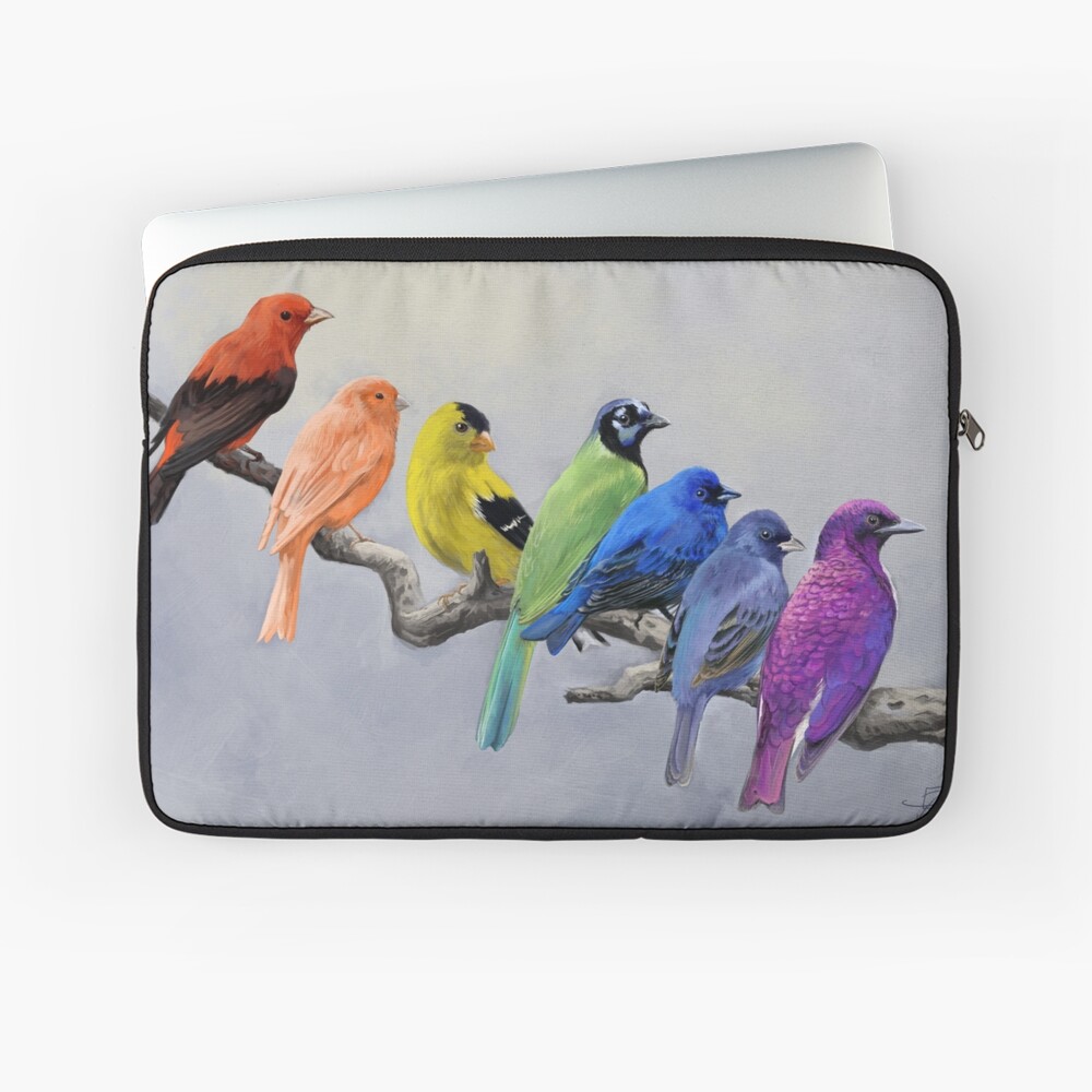 Birds of all Colors Laptop Sleeve