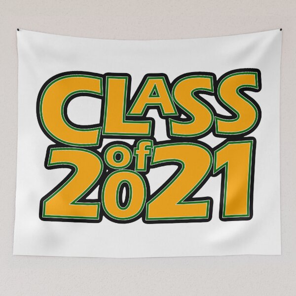 Item preview, Grad Class of 2021 Orange with a Dark Green Border designed and sold by gkillerb.