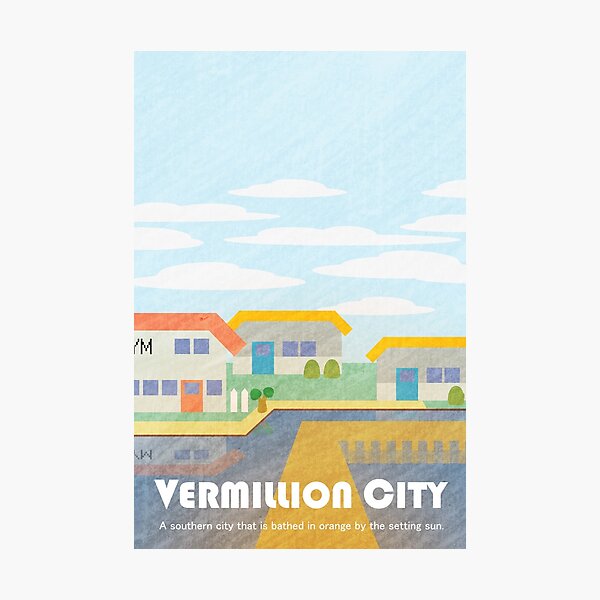 Item preview, Kanto Towns - Vermillion City designed and sold by browniegamer.
