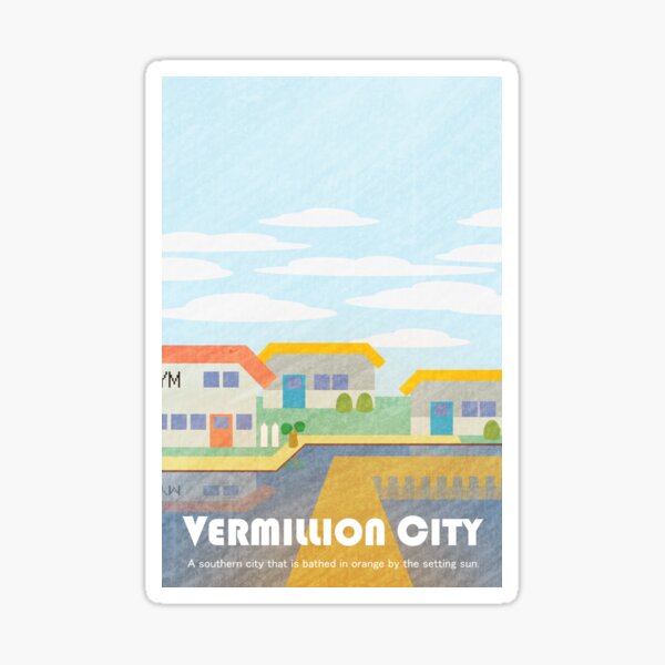 Item preview, Kanto Towns - Vermillion City designed and sold by browniegamer.