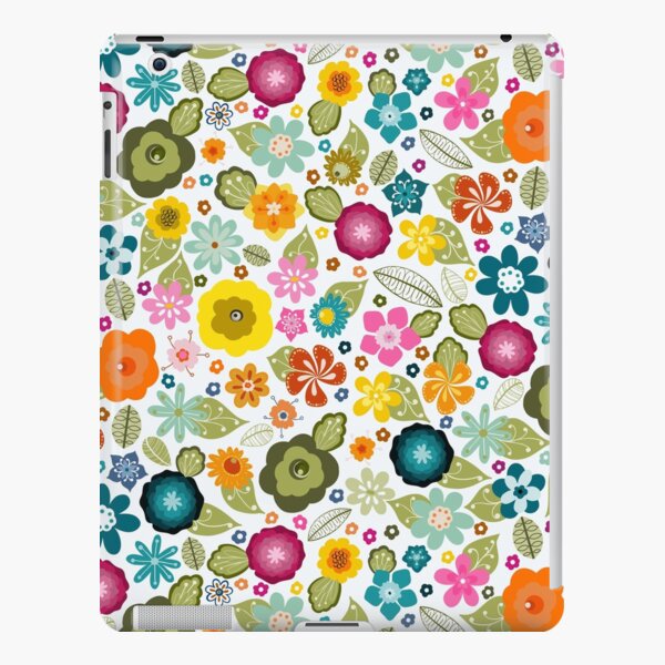 Multi-coloured Kitsch 70s Flowers iPad Snap Case
