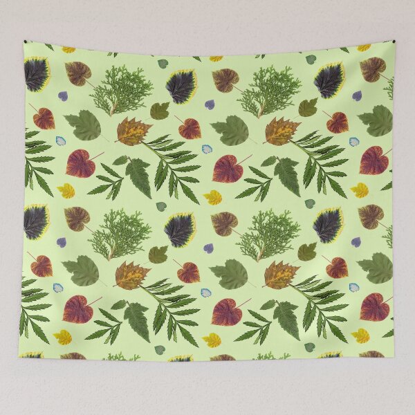 Item preview, Leaves and Twigs, Green Background, Larger designed and sold by Art by Roberto Sabas.