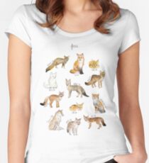 Camiseta entallada de cuello ancho Zorros