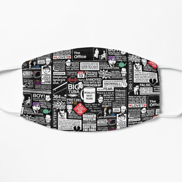 Wise Words From The Office - The Office Quotes Flat Mask