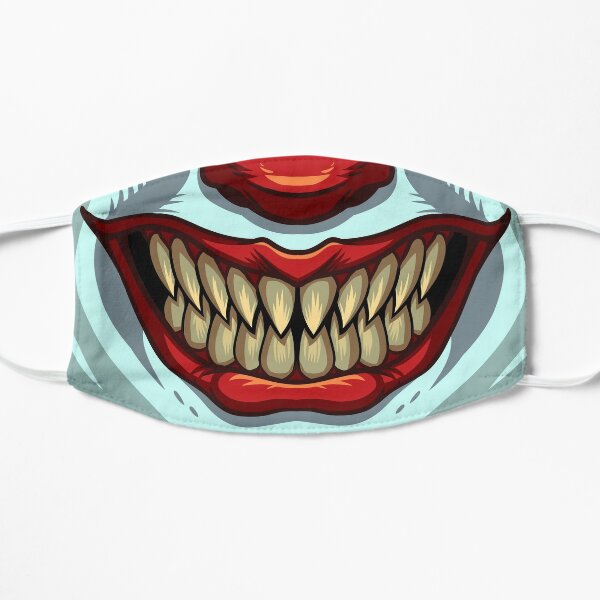 Evil Clown Grin Flat Mask