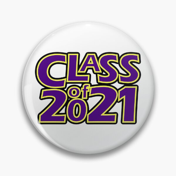 Artikelvorschau, Grad Class of 2021 Purple with a Bright Yellow Border entworfen und verkauft von gkillerb.