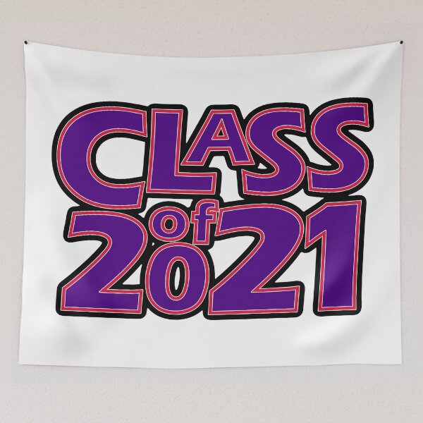 Item preview, Grad Class of 2021 Purple with a Crimson Red Border designed and sold by gkillerb.