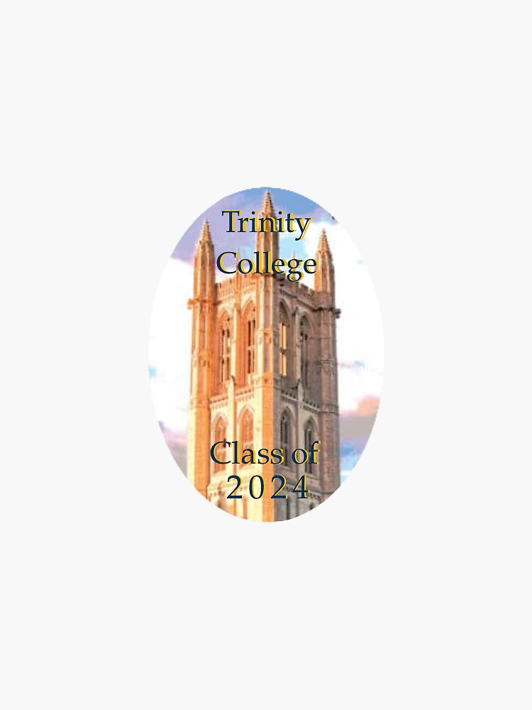 "Trinity College Class of 2024 Clock Tower" Sticker by mikaeladoodles