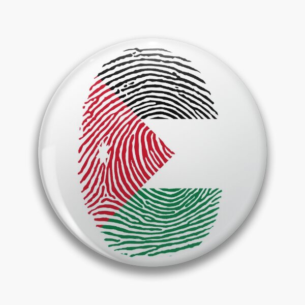 Item preview, Jordan Fingerprint on Flag Stylish Design designed and sold by ArabCorner.