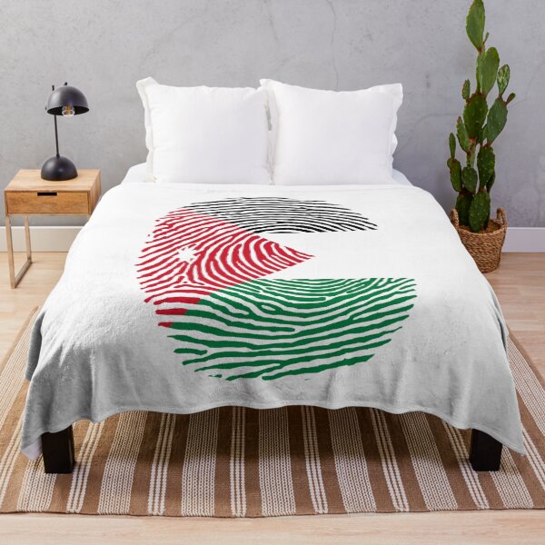 Item preview, Jordan Fingerprint on Flag Stylish Design designed and sold by ArabCorner.