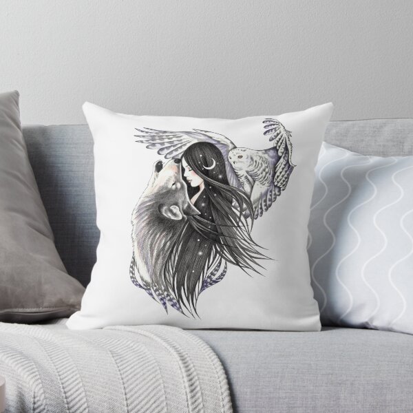 Magic Forest Throw Pillow